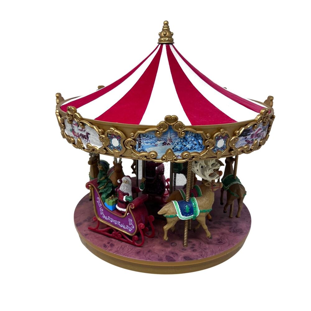 Mr Christmas Very Merry Carousel Animated Holiday & Year Round Songs Lights